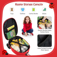 Kinder 2-in-1 Ride-On Scooter Koffer mit LED-Rädern