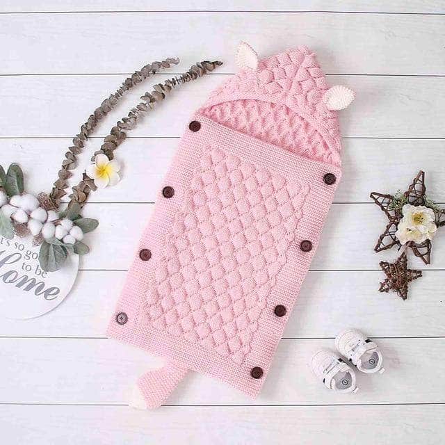 Winterlicher gestrickter Babyschlafsack – Livia