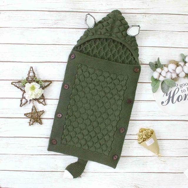 Winterlicher gestrickter Babyschlafsack – Livia