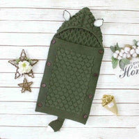 Winterlicher gestrickter Babyschlafsack – Livia