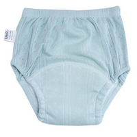 Hellblaue Baby-Unterhose aus Baumwolle, atmungsaktiv, weiches Material, für empfindliche Haut.