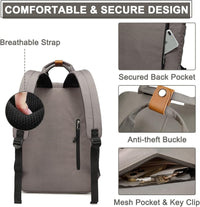 15,6” Wasserdichter Vintage Laptop-Rucksack mit Organizer-Fächern – UrbanEase