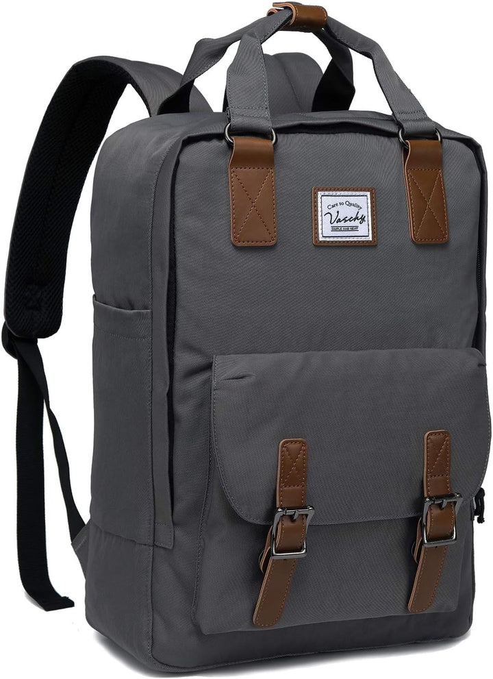 15,6” Wasserdichter Vintage Laptop-Rucksack mit Organizer-Fächern – UrbanEase