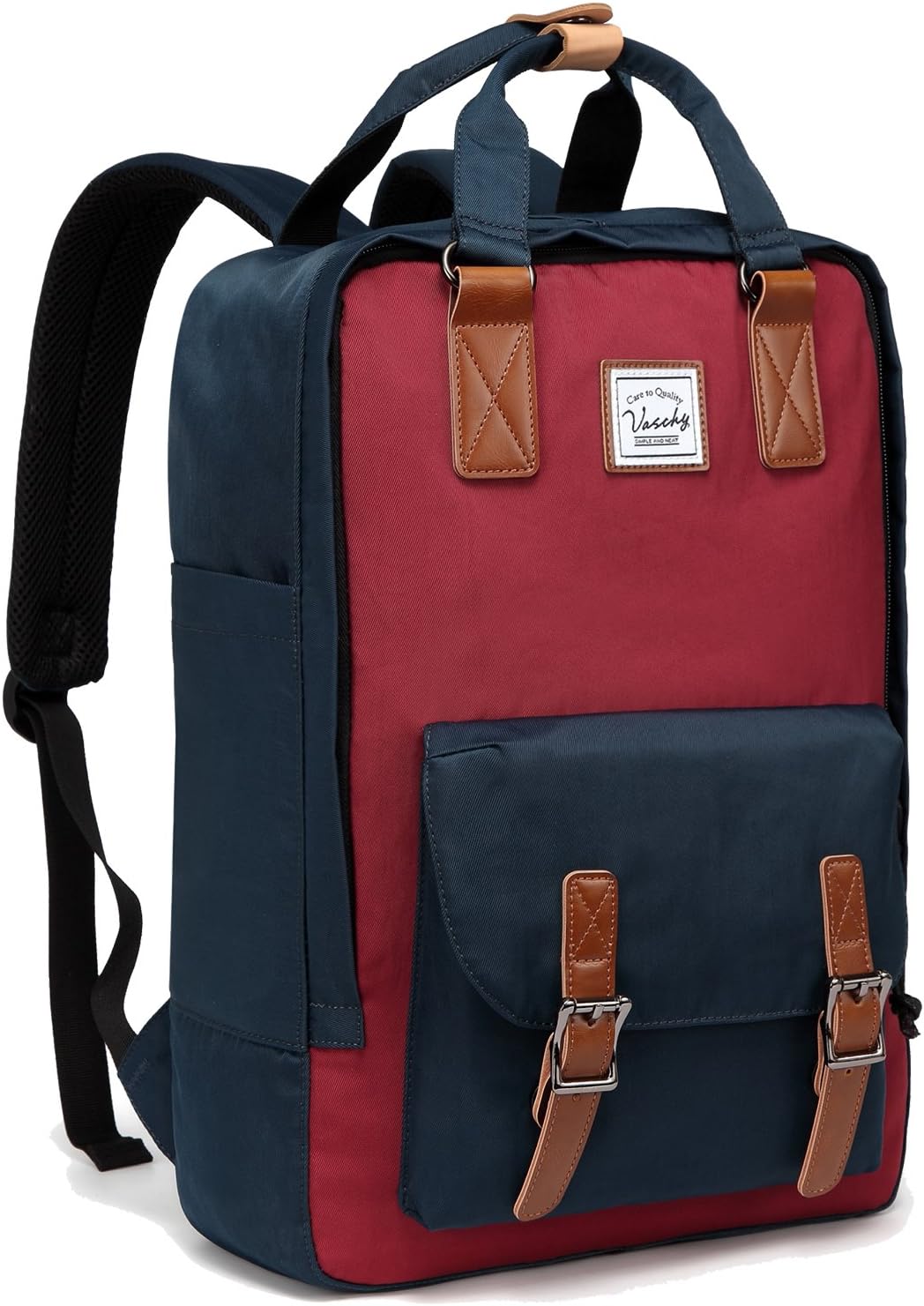 15,6” Wasserdichter Vintage Laptop-Rucksack mit Organizer-Fächern – UrbanEase