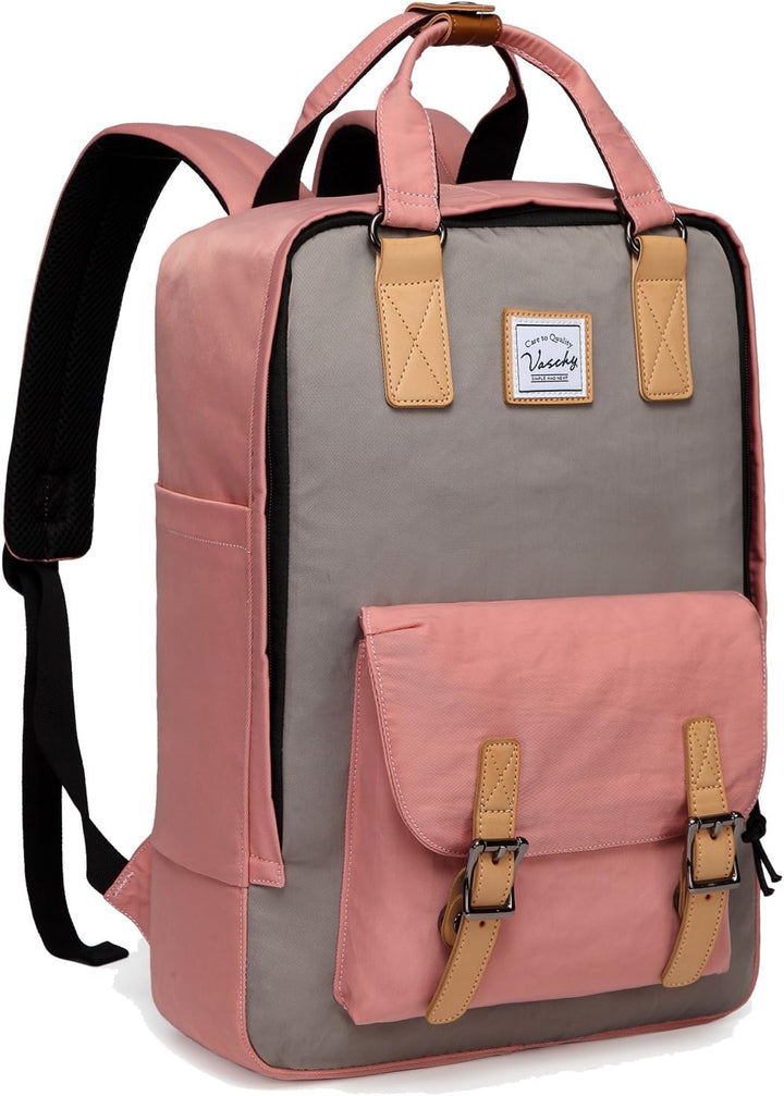 15,6” Wasserdichter Vintage Laptop-Rucksack mit Organizer-Fächern – UrbanEase
