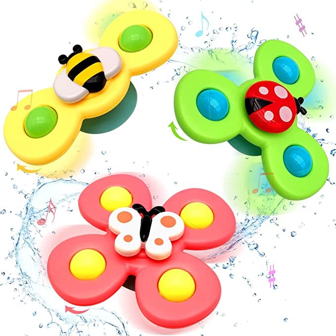 Bunte Fidget Spinner für Kinder, Schmetterling, Biene, Marienkäfer, Kunststoff, Spielzeug.