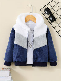 Bleib warm mit Stil – Zafie Winter Fleece Kapuzenjacke mit Reißverschluss für Kinder