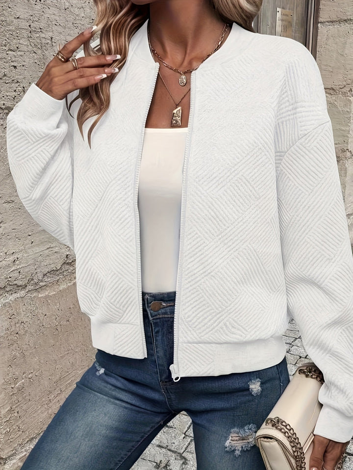 Stilvolle Damen Zip-Up-Jacke – Rivka Herbstedition