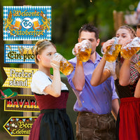 Oktoberfest Party-Dekoschilder 3 Sets (je 10 Stück) – WiesnSchilderSet Oktoberfest 2025