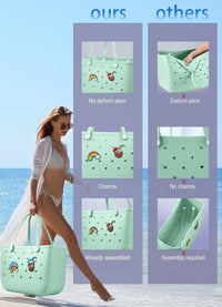 Wasserdichte EVA-Strandtasche – Große & Waschbare Tragetasche für den Herbstspaziergang draußen