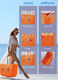 Wasserdichte EVA-Strandtasche – Große & Waschbare Tragetasche für den Herbstspaziergang draußen