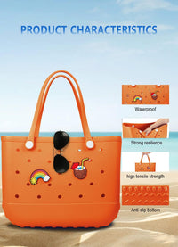 Wasserdichte EVA-Strandtasche – Große & Waschbare Tragetasche für den Herbstspaziergang draußen