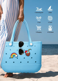 Wasserdichte EVA-Strandtasche – Große & Waschbare Tragetasche für den Herbstspaziergang draußen