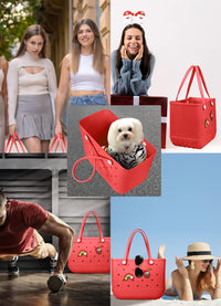 Wasserdichte EVA-Strandtasche – Große & Waschbare Tragetasche für den Herbstspaziergang draußen