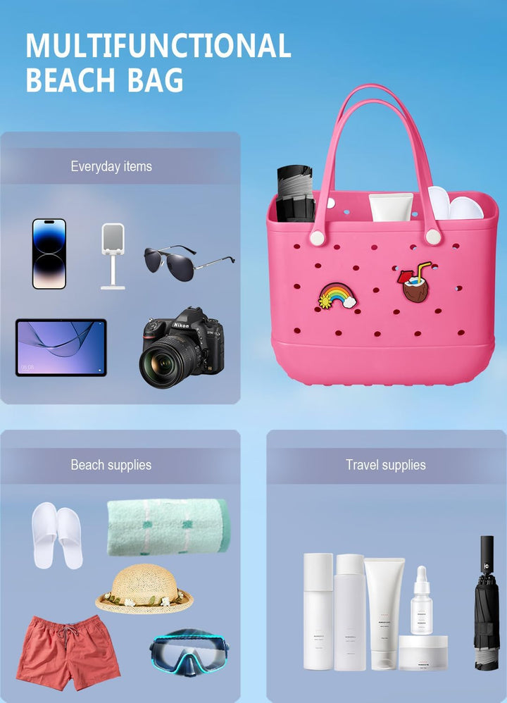 Wasserdichte EVA-Strandtasche – Große & Waschbare Tragetasche für den Herbstspaziergang draußen