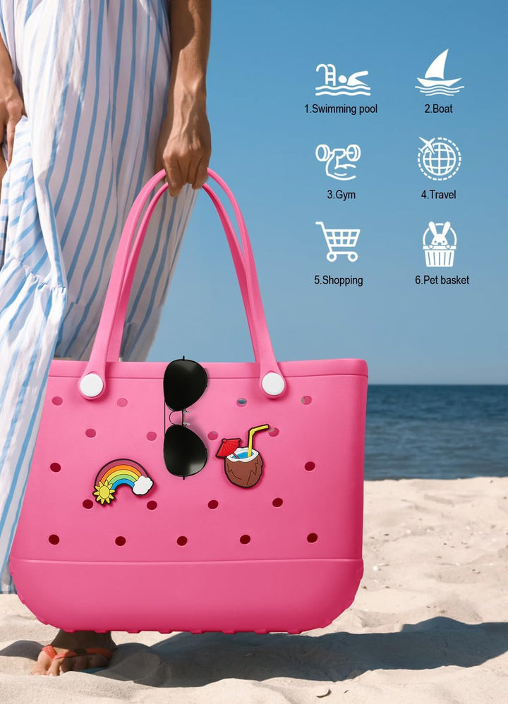 Wasserdichte EVA-Strandtasche – Große & Waschbare Tragetasche für den Herbstspaziergang draußen