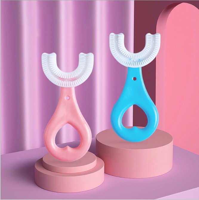 Kinderzahnbürste mit U-Form – Sanfte 360°-Reinigung für jedes Alter