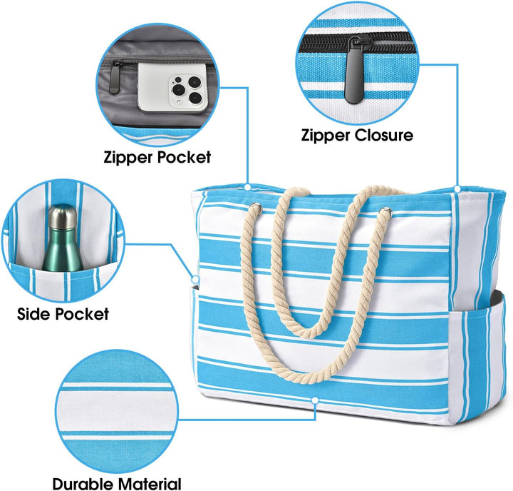 Wasser- und Sanddichte Oversized-Strandtasche – SandAway