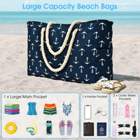 Wasserdichte Große Tasche mit Reißverschluss für Arbeit und Freizeit