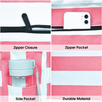 Wasserdichte Große Tasche mit Reißverschluss für Arbeit und Freizeit