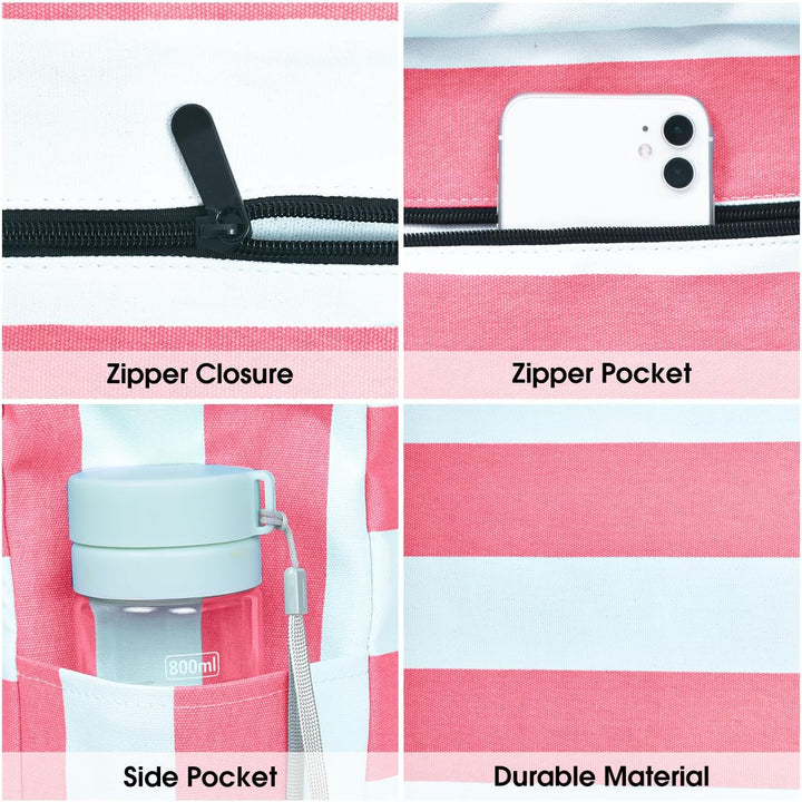 Wasserdichte Große Tasche mit Reißverschluss für Arbeit und Freizeit