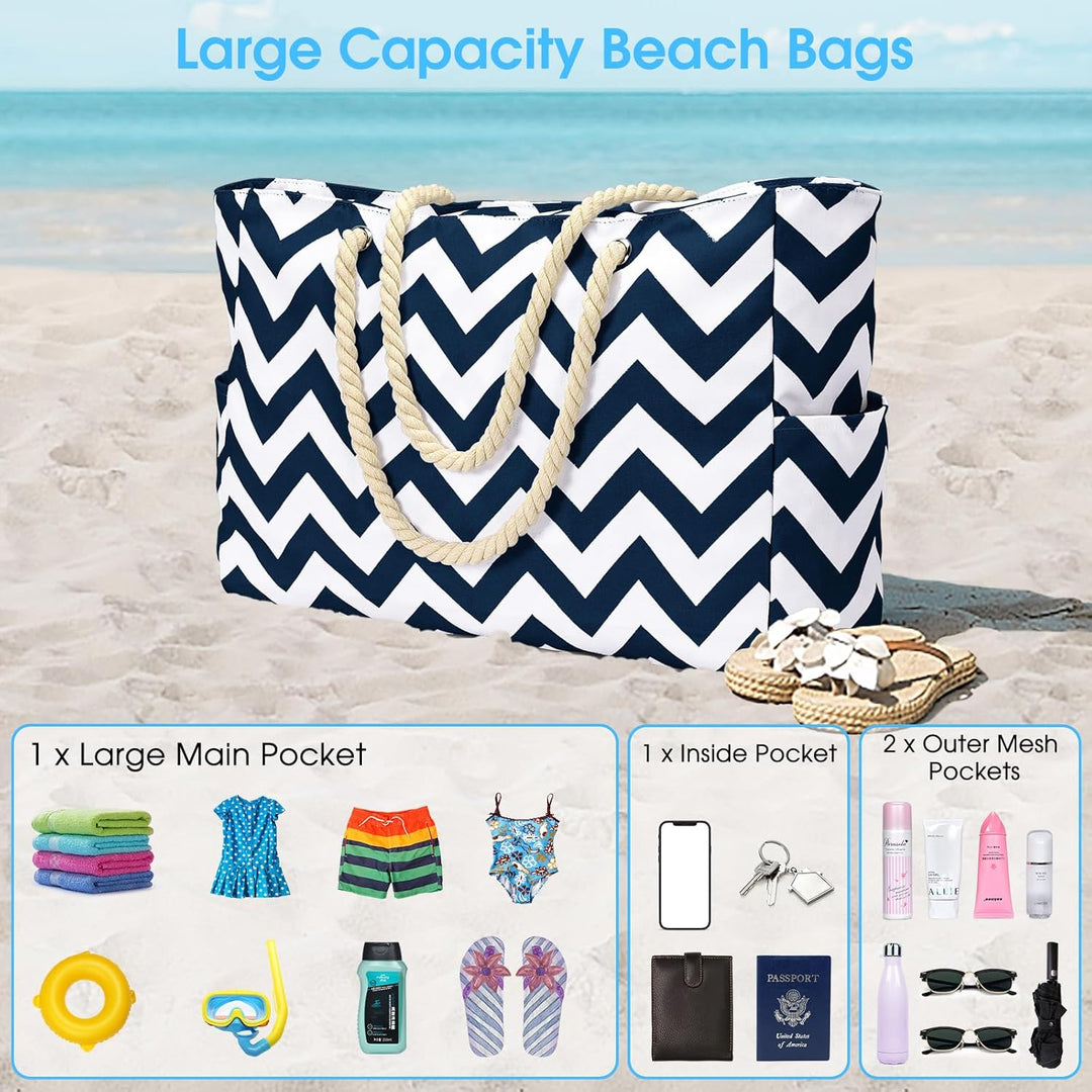 Wasserdichte Große Tasche mit Reißverschluss für Arbeit und Freizeit