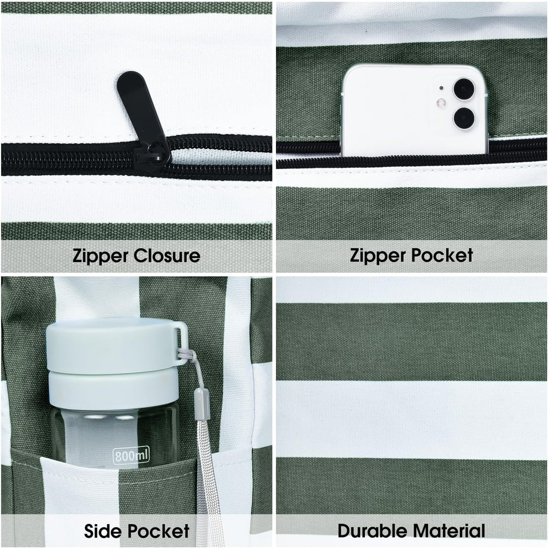 Wasserdichte Große Tasche mit Reißverschluss für Arbeit und Freizeit