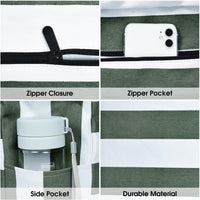 Wasserdichte Große Tasche mit Reißverschluss für Arbeit und Freizeit