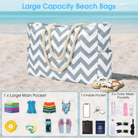 Wasserdichte Große Tasche mit Reißverschluss für Arbeit und Freizeit