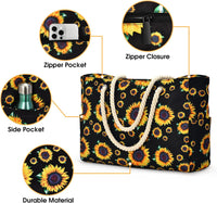 Wasserdichte Große Tasche mit Reißverschluss für Arbeit und Freizeit