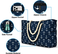 Wasserdichte Große Tasche mit Reißverschluss für Arbeit und Freizeit