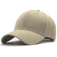 Beige Baseballcap aus Baumwolle, Unisex, verstellbar, modisch, Freizeitkleidung, Accessoire.