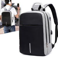Wasserfester Anti-Diebstahl Laptop-Rucksack – Verstecktes Reißverschluss-Design mit USB-Ladefunktion
