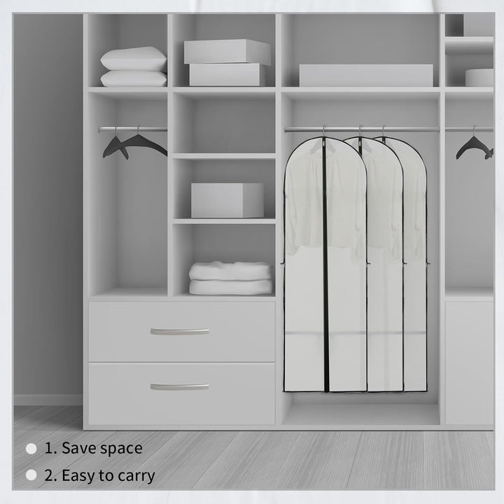 Lange Kleideraufbewahrungshülle – 180 cm Kleidersack mit Reißverschluss und Sichtfenster für den Herbst (Kaufe 1, Erhalte 1 GRATIS)