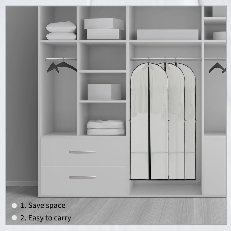 Lange Kleideraufbewahrungshülle – 180 cm Kleidersack mit Reißverschluss und Sichtfenster für den Herbst (Kaufe 1, Erhalte 1 GRATIS)