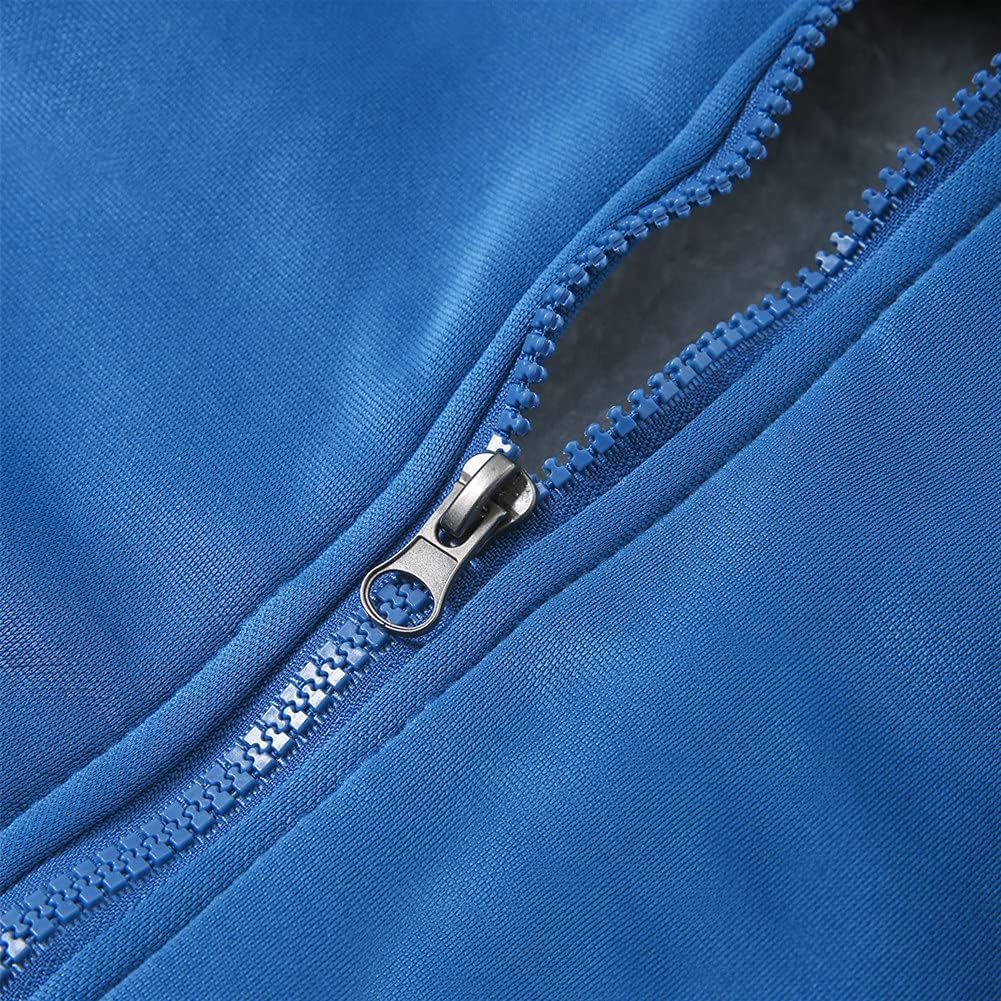 Blauer Reißverschluss auf Stoff, Nahaufnahme, Metallzipper, Textilzubehör, Modeelement.