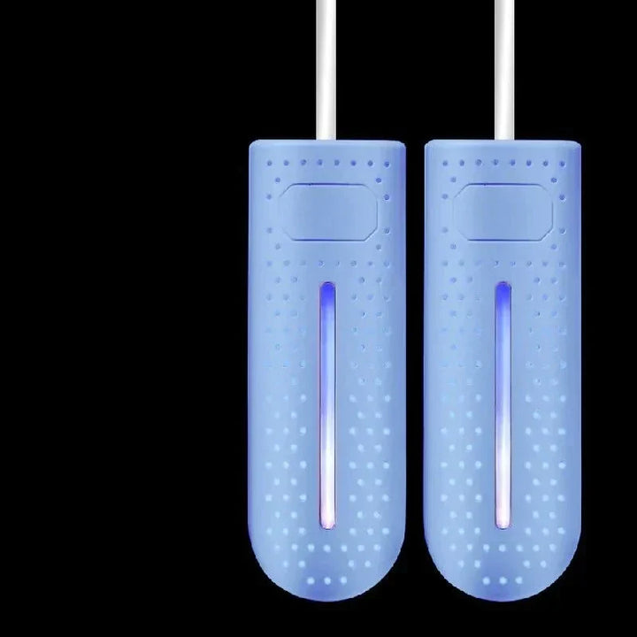 Blaue elektrische Schuhheizung, tragbar, energiesparend, für trockene Schuhe, Winterzubehör.