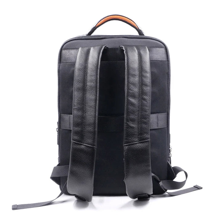 Premium-Lederrucksack mit Fingerabdruckschloss – Diebstahlsicherer Rucksack für Herren