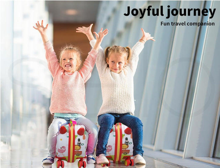 Kinderen 2-in-1 Ride-On Scooter Koffer met 360° Wielen