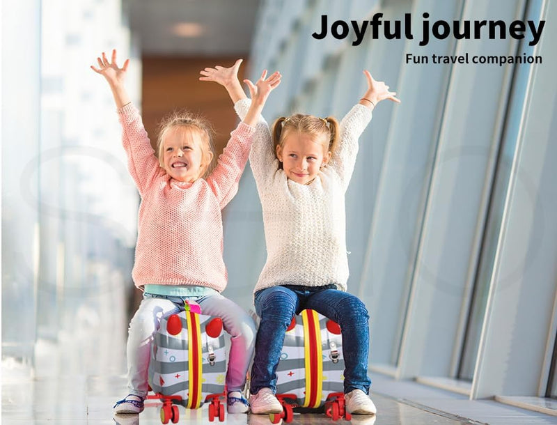 Kinderen 2-in-1 Ride-On Scooter Koffer met 360° Wielen