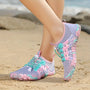 Damen Barfußschuhe, pastellfarben, atmungsaktiv, ideal für Strand und Outdoor-Aktivitäten.