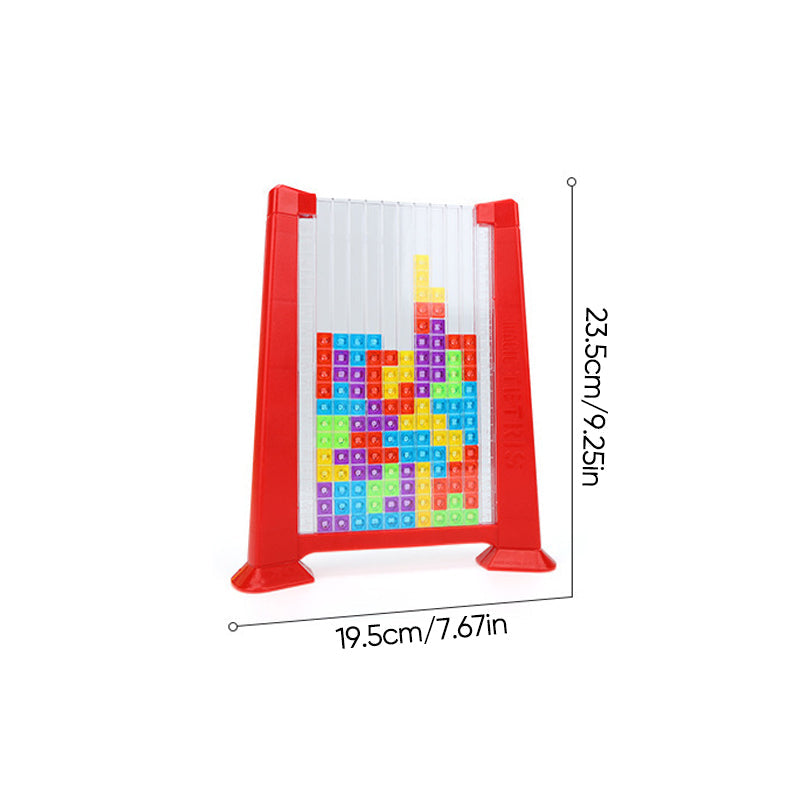 Rotes vertikales 4-Gewinnt-Spiel, Kunststoff, bunte Spielsteine, Maße 23,5x19,5 cm.