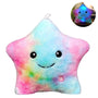 Bunte LED-Sternkissen für Kleinkinder, Plüsch, leuchtend, dekorativ, mehrfarbig.