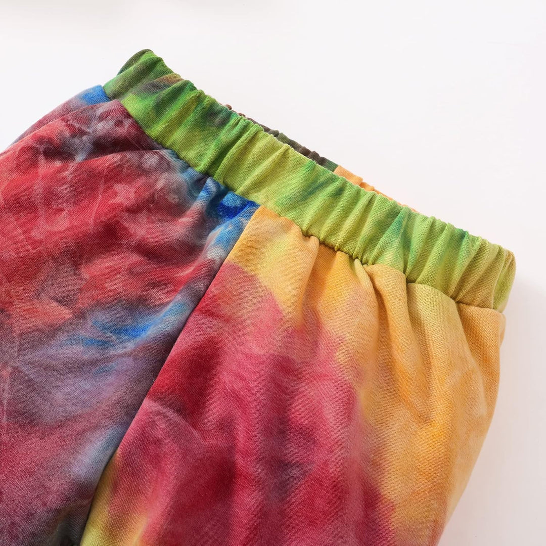 Bunte Batik-Shorts aus Baumwolle, elastischer Bund, Freizeitmode, Unisex, Sommerkleidung.