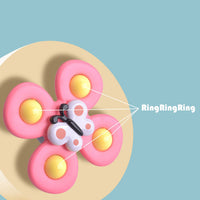 Rosa Schmetterling Fidget Spinner für Babys, Cartoon-Insekt, sensorisches Spielzeug.