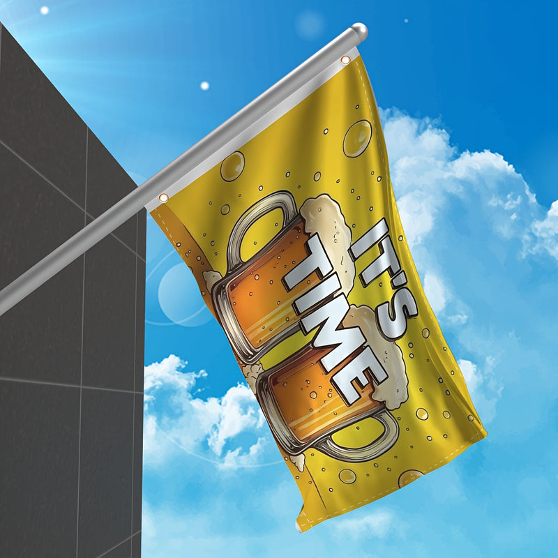 1 Stück große Oktoberfest Deko-Flagge – ProstFlagge Oktoberfest 2025