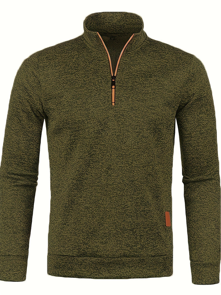 Herren Pullover mit Hals-Reißverschluss für Herbst & Winter – Matteo
