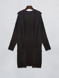 Langes Damen Strickcardigan für Herbst & Winter – Elara