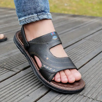 Stilvolle Herrensandalen mit Absatzriemen – Strider
