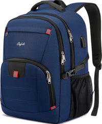 Wasserfester Laptop-Rucksack mit USB-Anschluss und Anti-Diebstahl-Design – TechPro